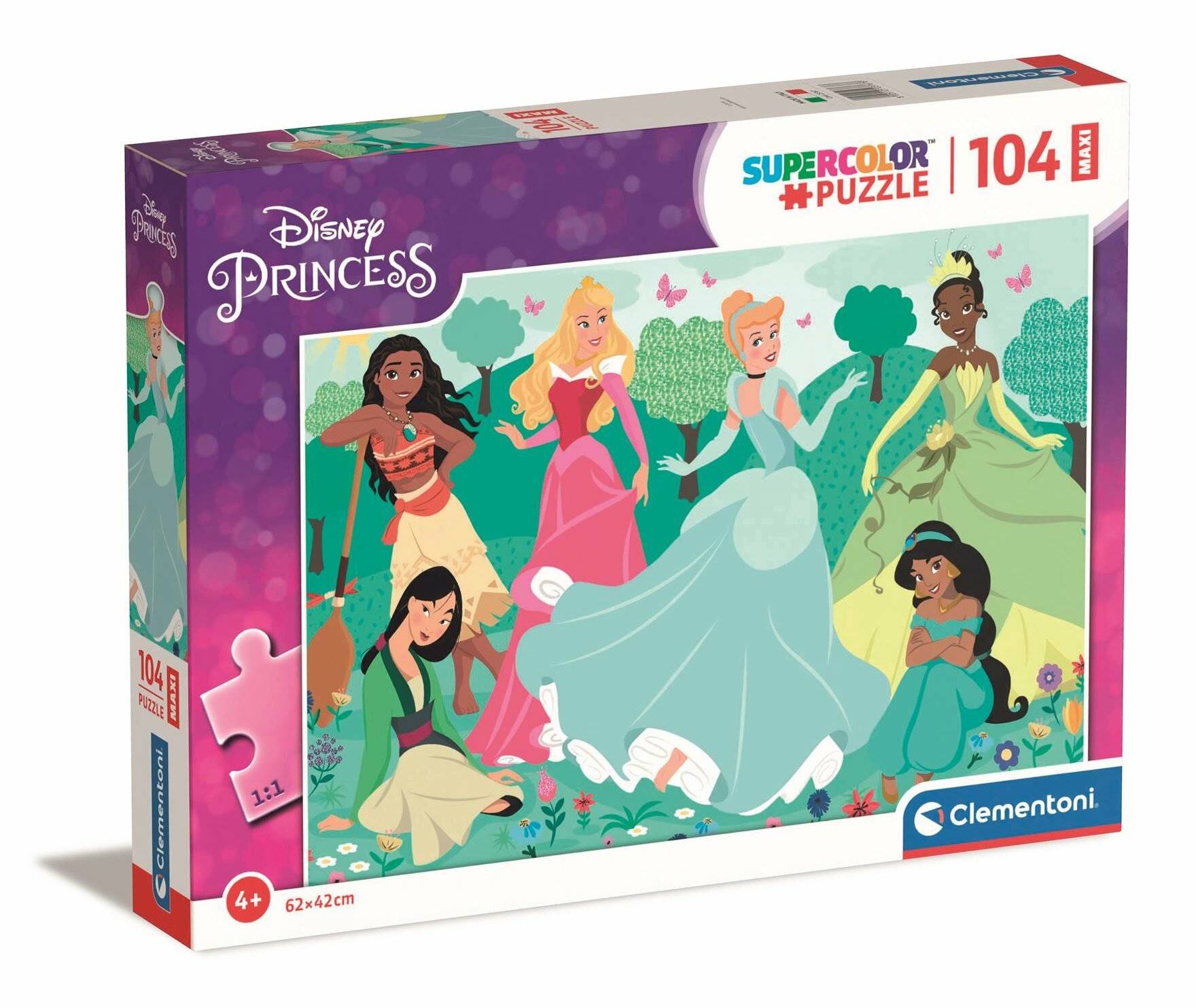 Clementoni Maxi-Puzzle Disney Princess, 104 Teile.