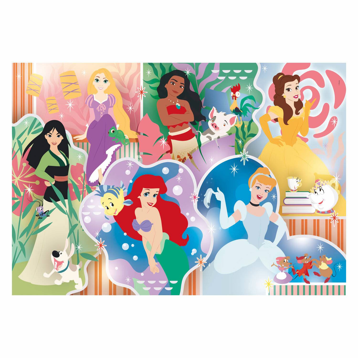 Clementoni Maxi-Puzzle Disney Princess, 24 Teile.