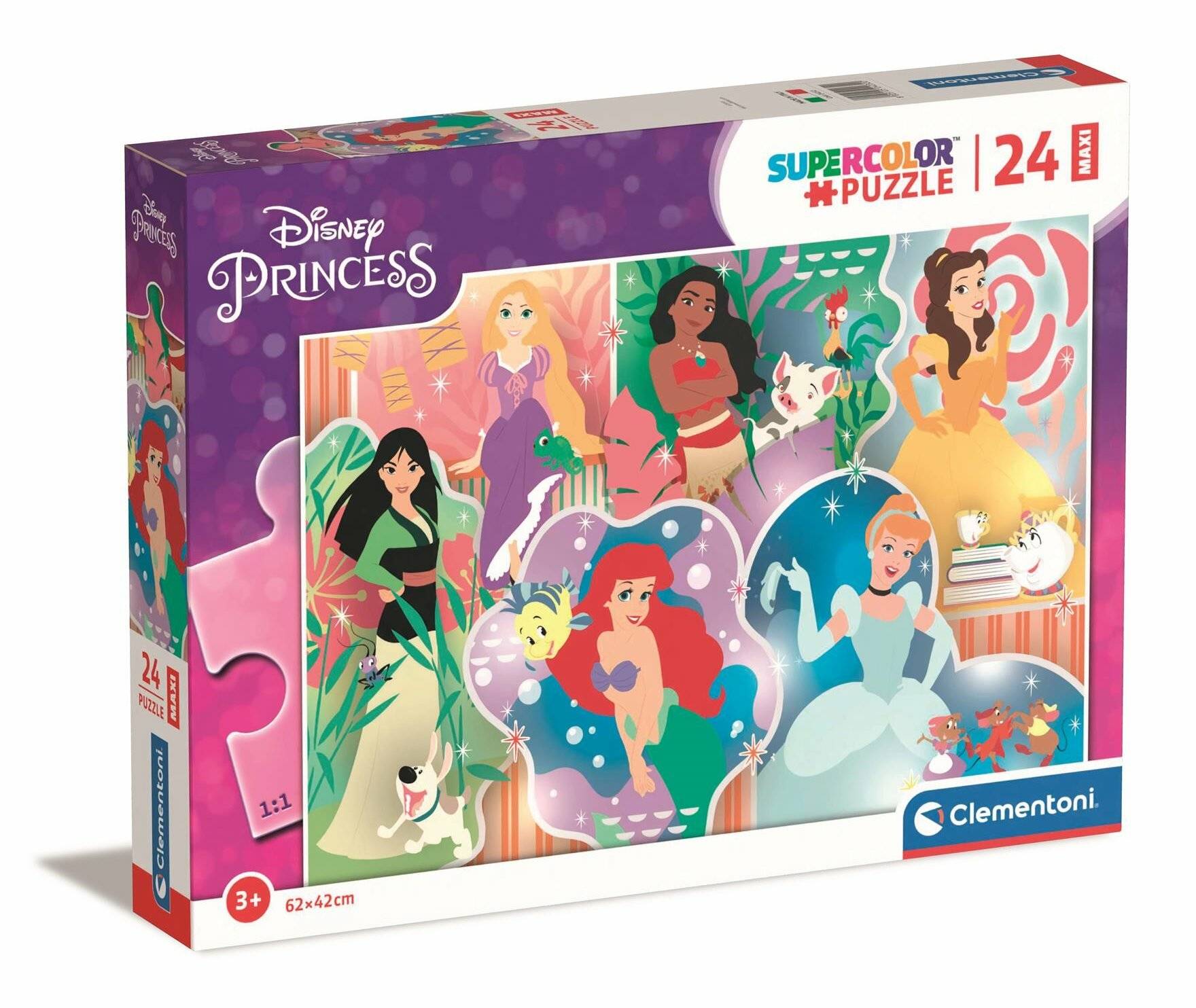 Clementoni Maxi-Puzzle Disney Princess, 24 Teile.