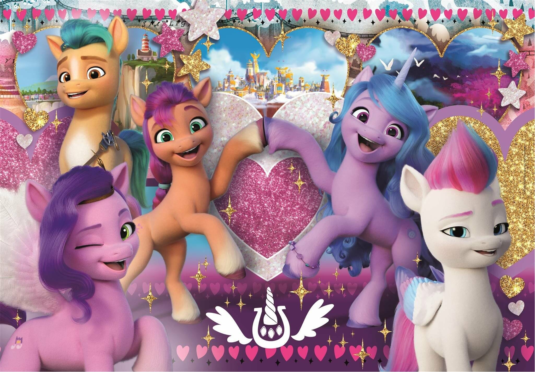 Clementoni Maxi Puzzle My Little Pony Heart, 104 Teile.