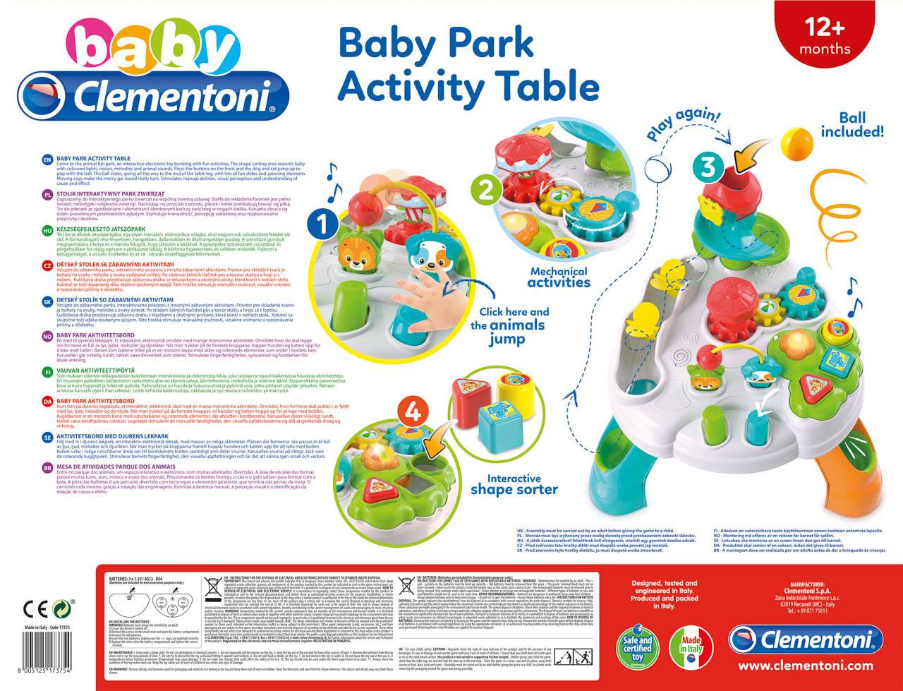 Clemmy baby - Fröhlicher Spieltisch mit Würfeln und Tieren