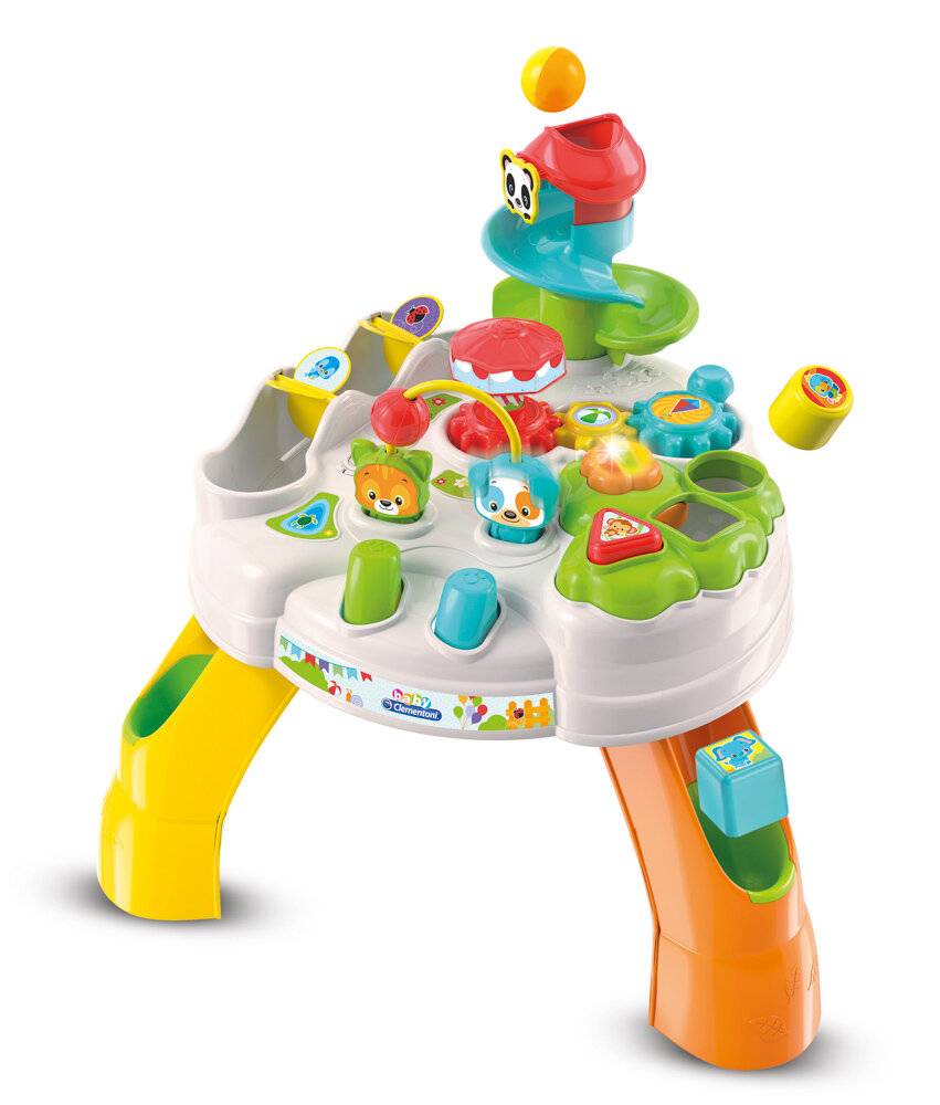 Clemmy baby - Fröhlicher Spieltisch mit Würfeln und Tieren