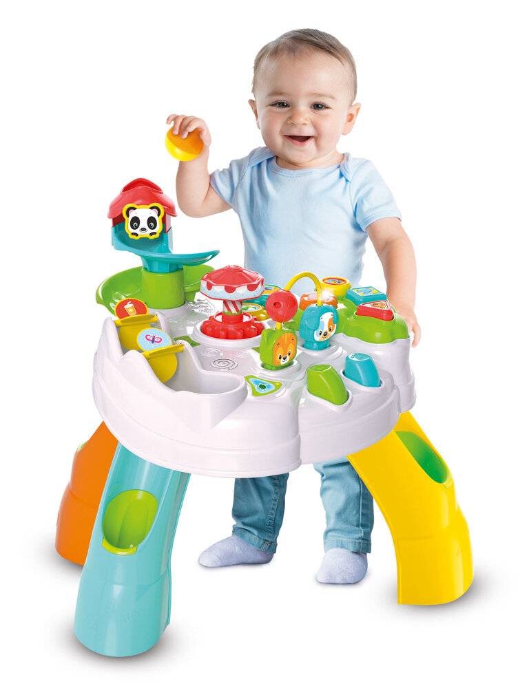 Clemmy baby - Fröhlicher Spieltisch mit Würfeln und Tieren