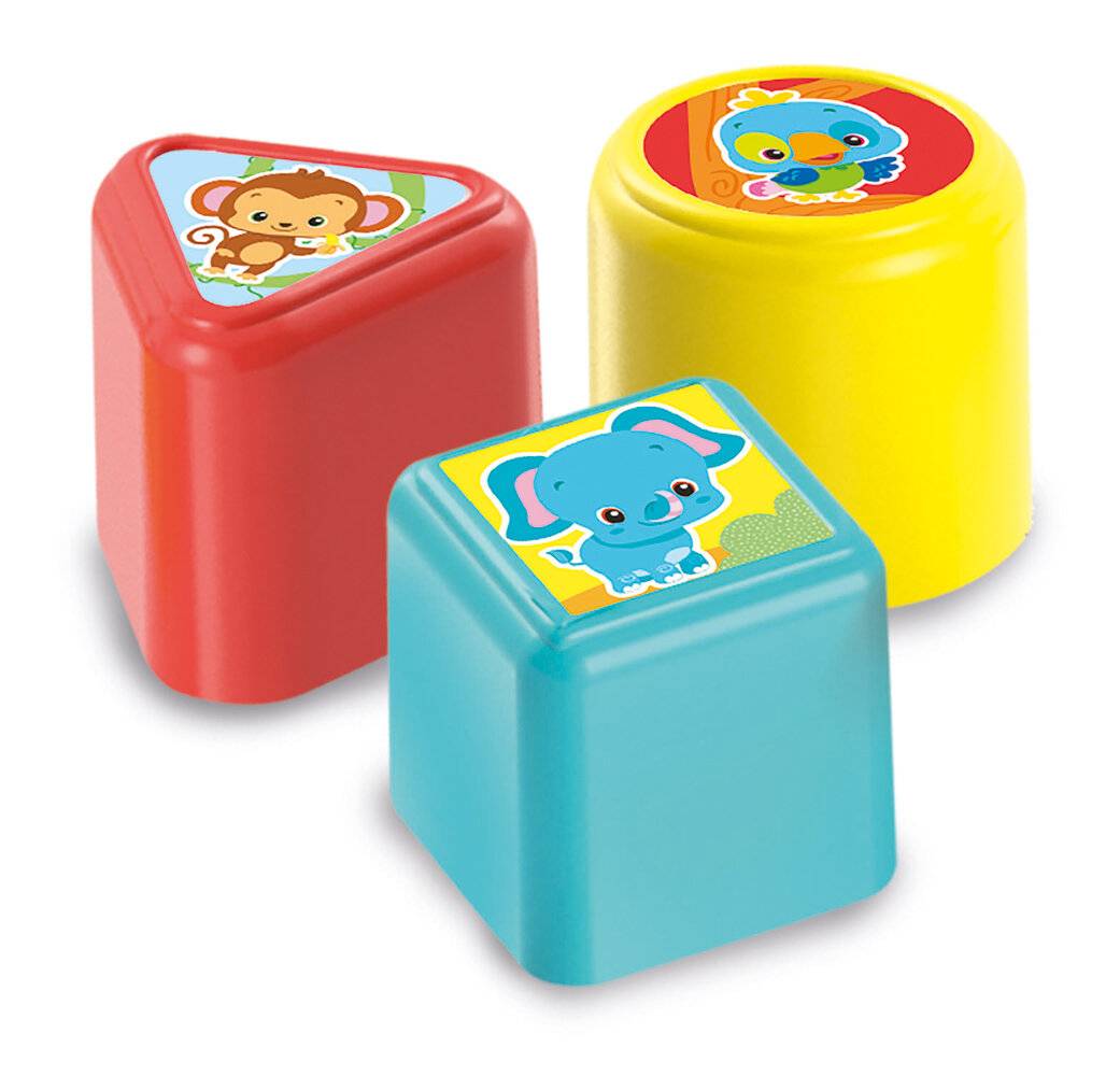 Clemmy baby - Fröhlicher Spieltisch mit Würfeln und Tieren