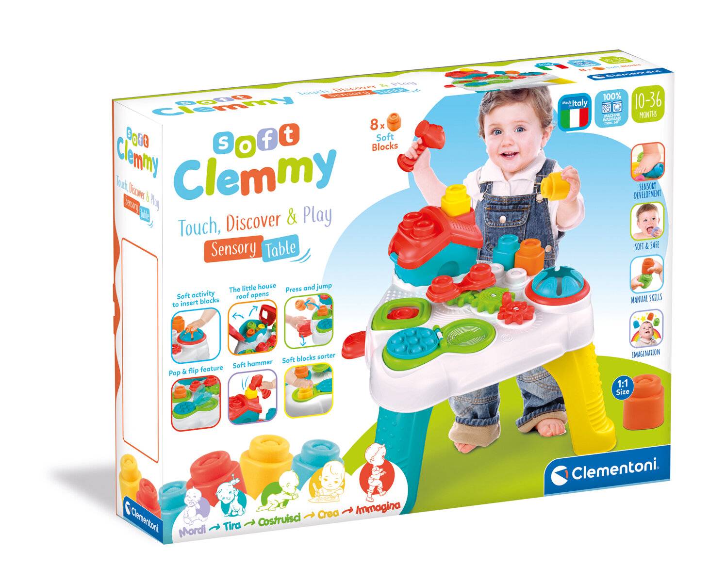 Clemmy baby - fröhlicher sensorischer Spieltisch