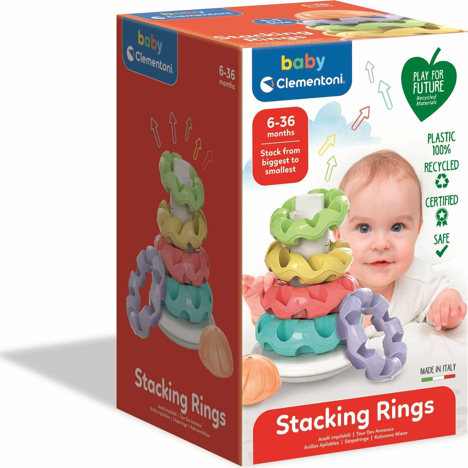CLEMENTONI BABY Bunte Stapelringe (Play For Future)