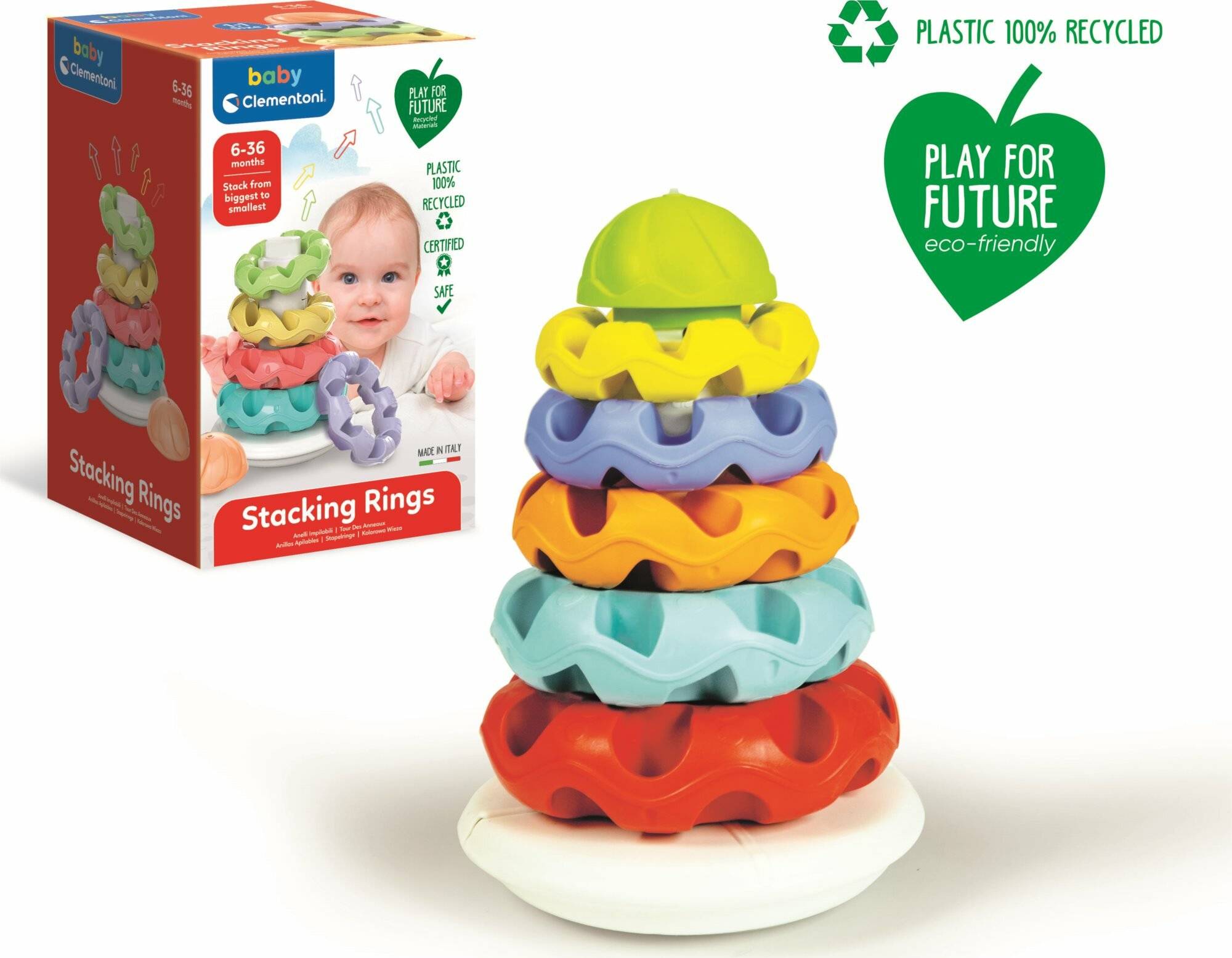 CLEMENTONI BABY Bunte Stapelringe (Play For Future)