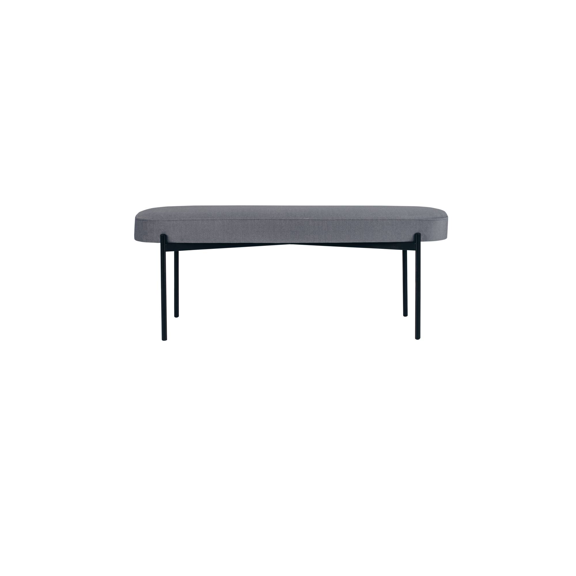 Sitzbank GAIA GBOLT.01.14 L Stoff schwarz/grau