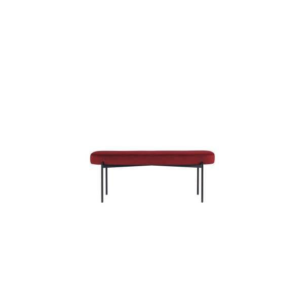 Sitzbank GAIA GBOLV.01.18 L Samt schwarz/rot
