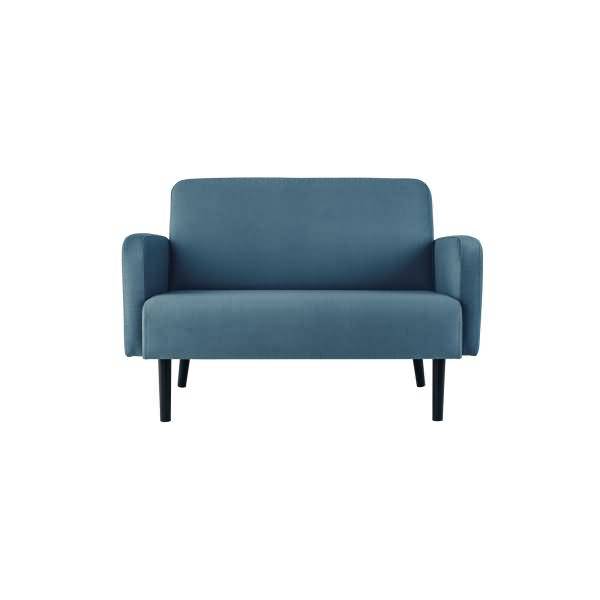 Sofa LISBOA LC2PT.01.06 2 Sitzer Stoff schwarz/blau