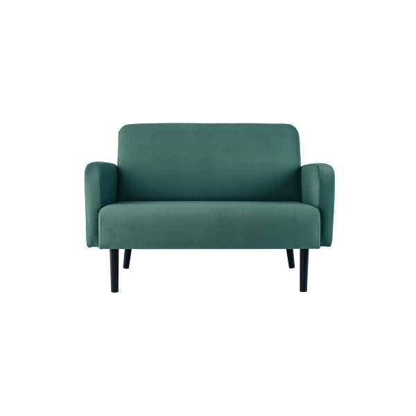 Sofa LISBOA LC2PT.01.08 2 Sitzer Stoff schwarz/grün