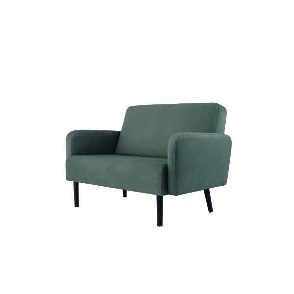 Sofa LISBOA LC2PT.01.08 2 Sitzer Stoff schwarz/grün