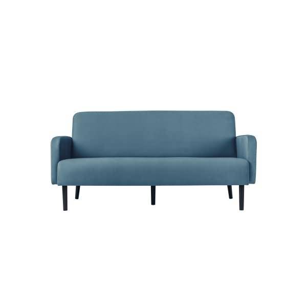 Sofa LISBOA LC3PT.01.06 3Sitzer Stoff schwarz/blau