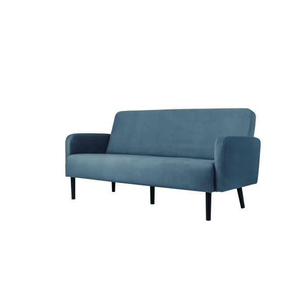Sofa LISBOA LC3PT.01.06 3Sitzer Stoff schwarz/blau