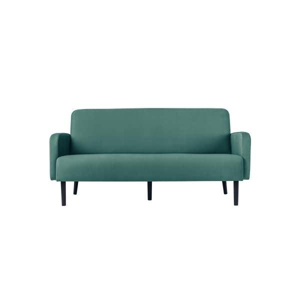 Sofa LISBOA LC3PT.01.08 3Sitzer Stoff schwarz/grün