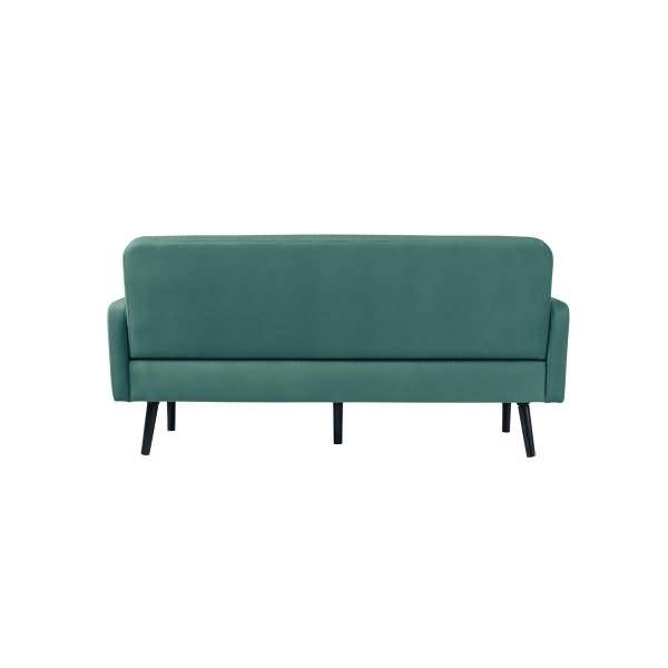 Sofa LISBOA LC3PT.01.08 3Sitzer Stoff schwarz/grün