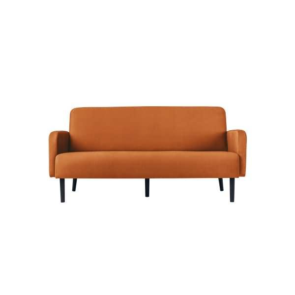 Sofa LISBOA LC3PT.01.16 3Sitzer Stoff schwarz/braun
