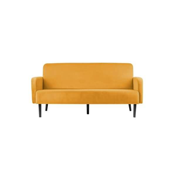 Sofa LISBOA LC3PT.01.20 3Sitzer Stoff schwarz/sand
