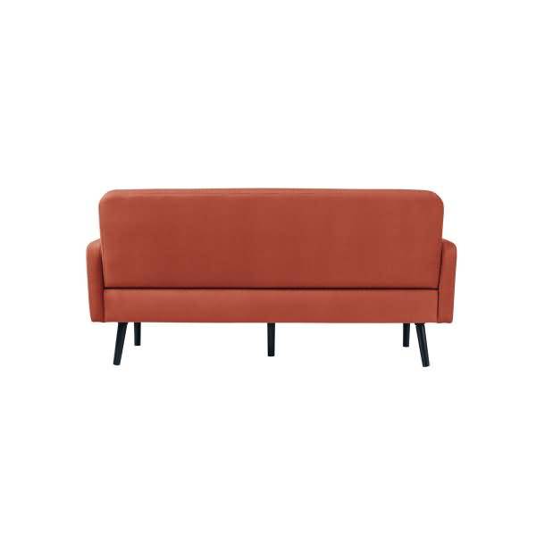 Sofa LISBOA LC3PT.01.27 3Sitzer Stoff schwarz/rot