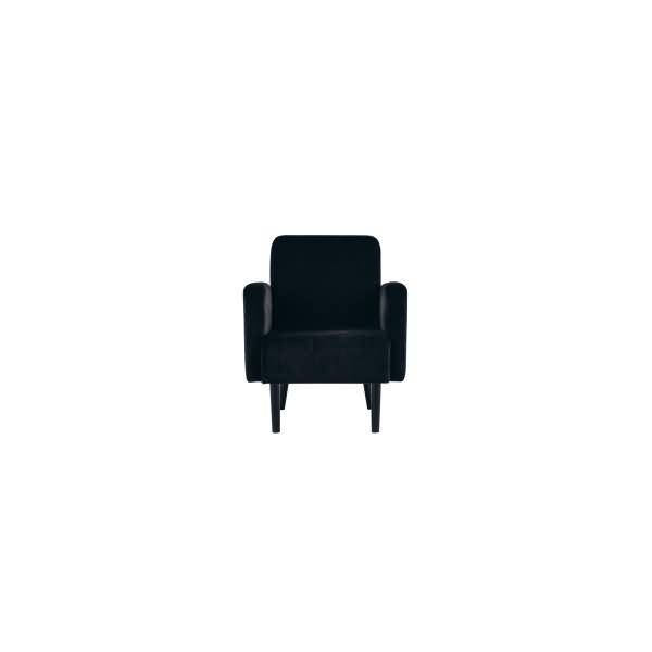 Sessel LISBOA LFTV.01.01 Samt schwarz/schwarz