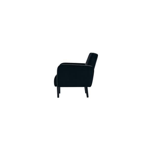 Sessel LISBOA LFTV.01.01 Samt schwarz/schwarz
