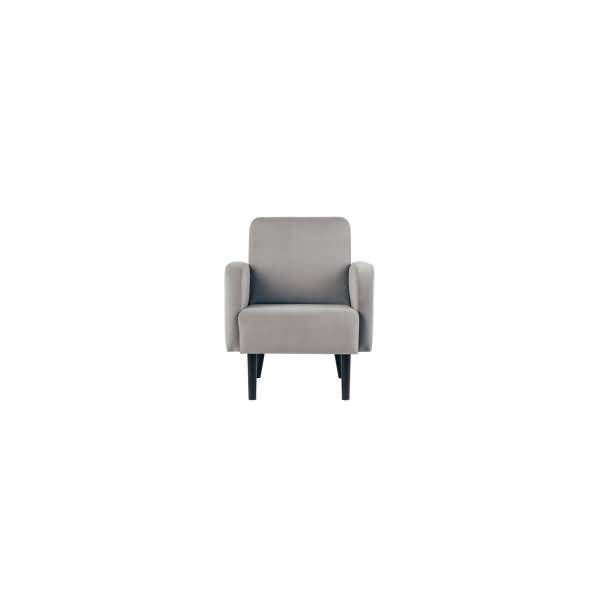 Sessel LISBOA LFTV.01.02 Samt schwarz/grau