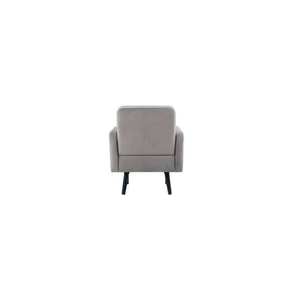 Sessel LISBOA LFTV.01.02 Samt schwarz/grau