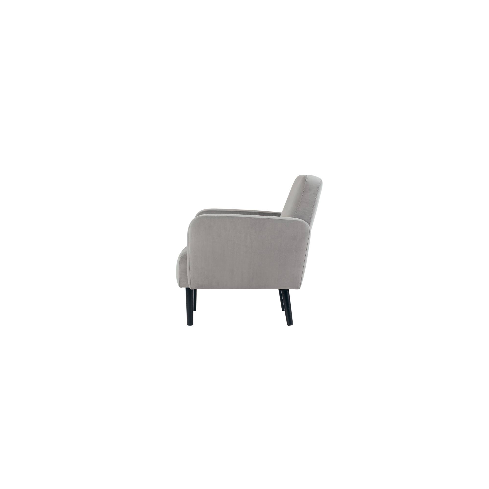 Paperflow Sofa LISBOA LC3PV.01.02 3Sitzer Samt sw/gr