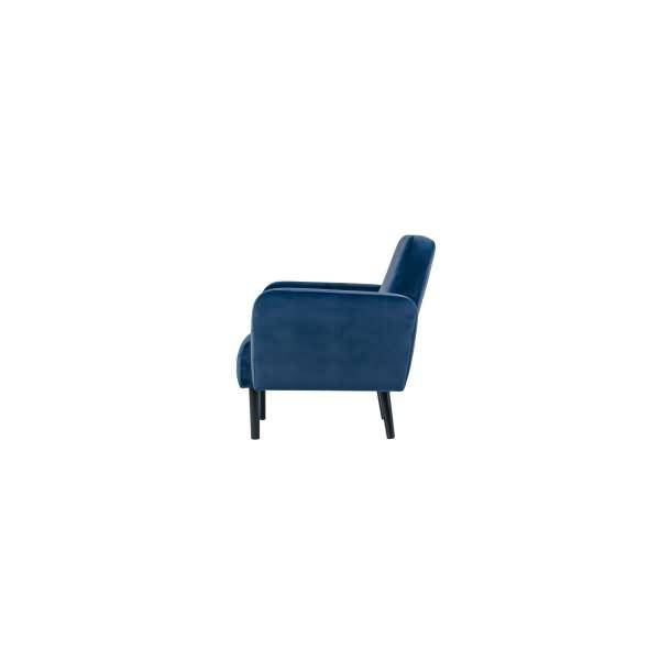 Sessel LISBOA LFTV.01.06 Samt schwarz/blau