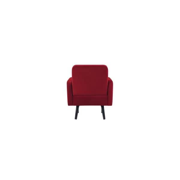 Sessel LISBOA LFTV.01.18 Samt schwarz/rot