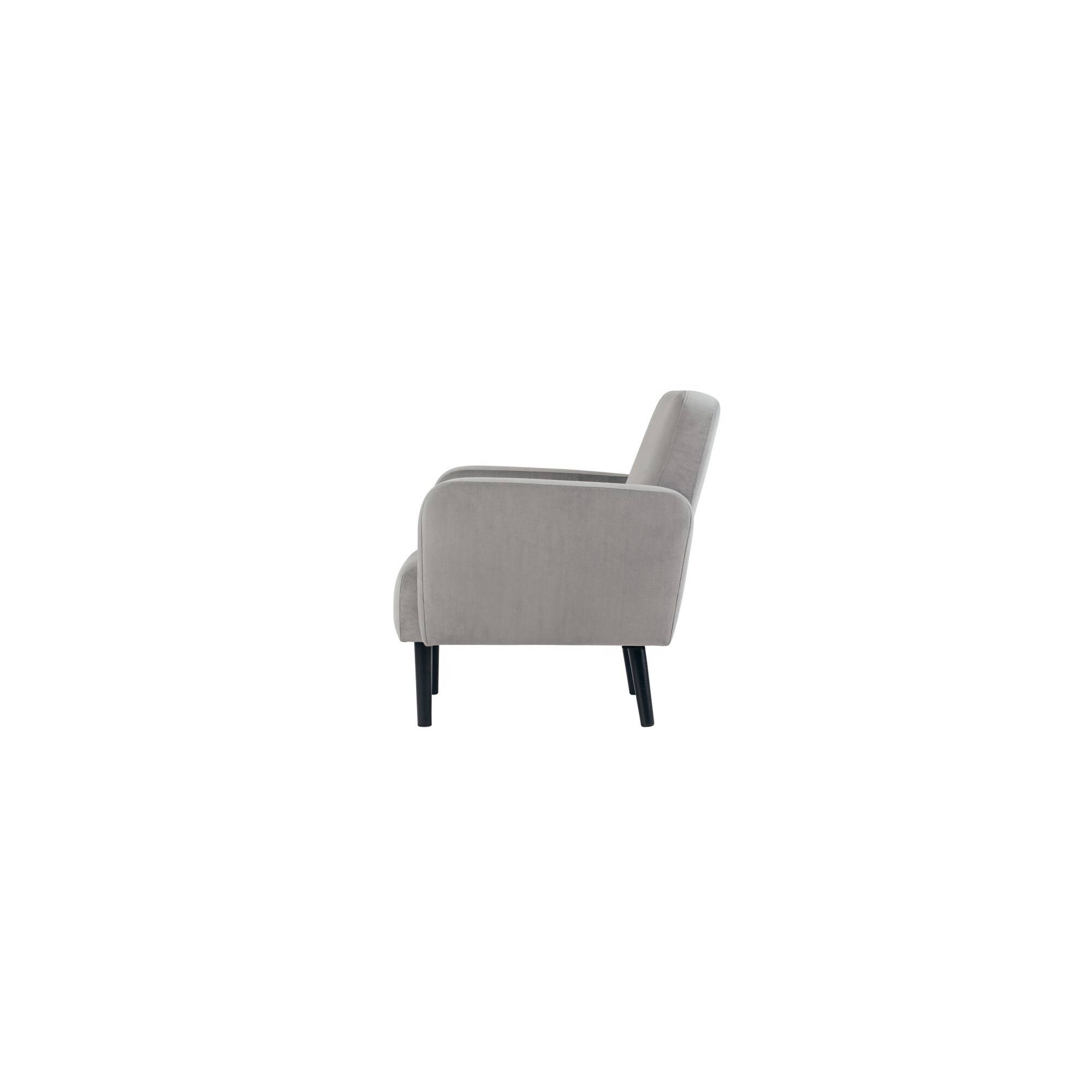 Paperflow Sofa LISBOA LC2PV.01.02 2Sitzer Samt sw/gr
