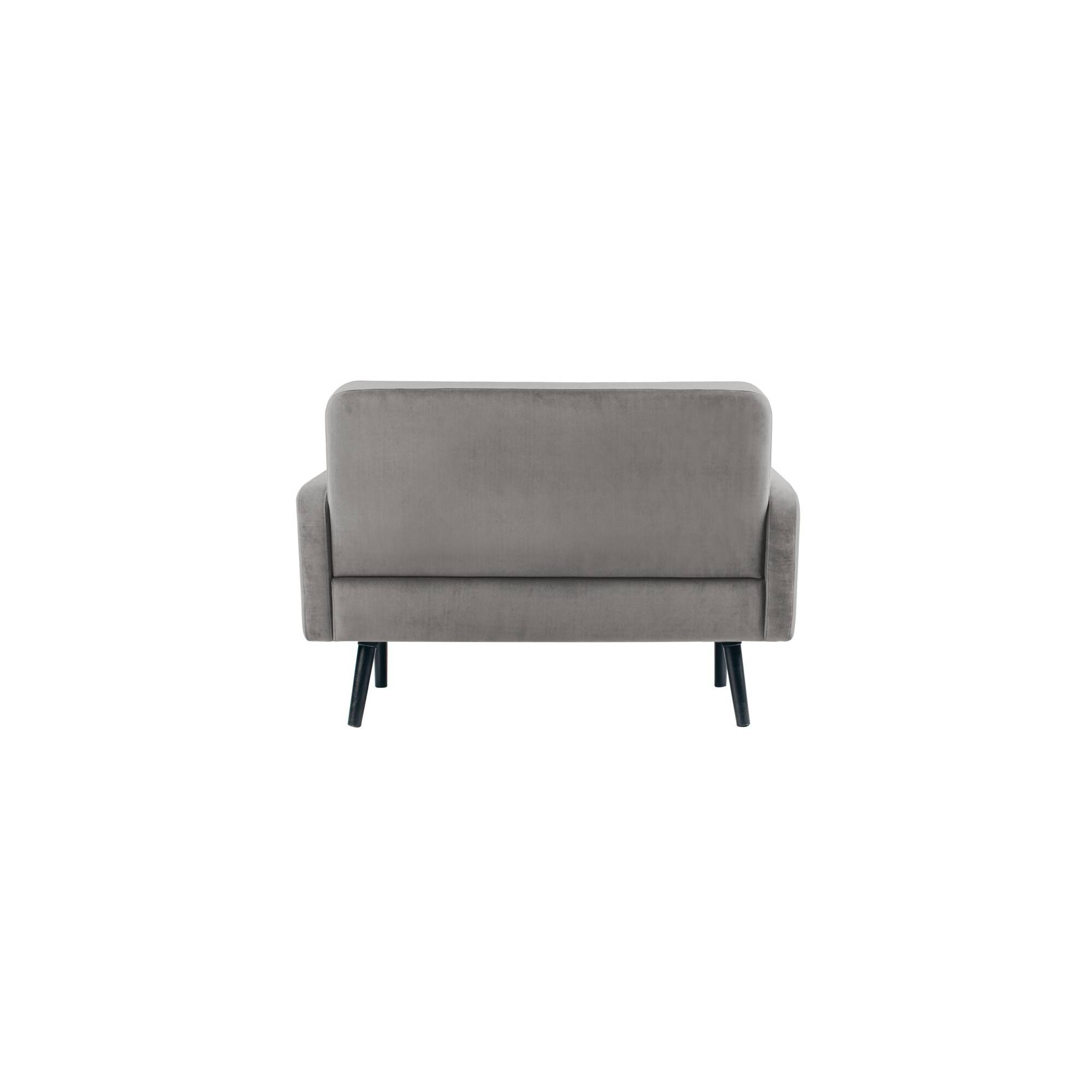 Paperflow Sofa LISBOA LC2PV.01.02 2Sitzer Samt sw/gr