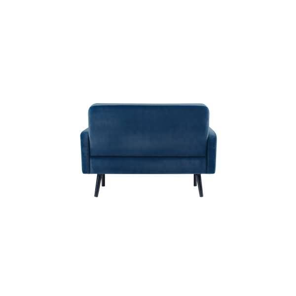 Sofa LISBOA LC2PV.01.06 2 Sitzer Samt schwarz/blau