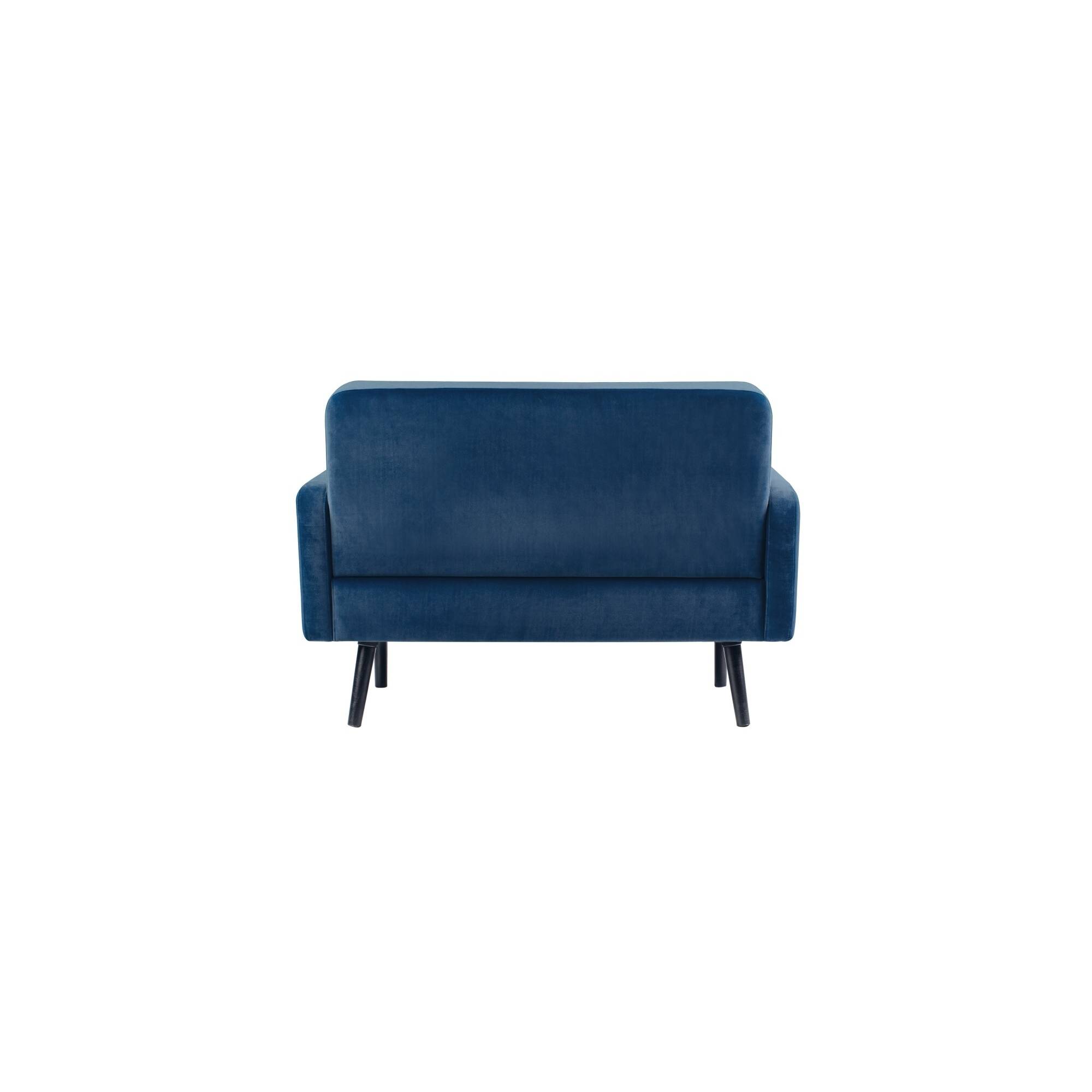 Paperflow Sofa LISBOA LC2PV.01.06 2Sitzer Samt sw/bl