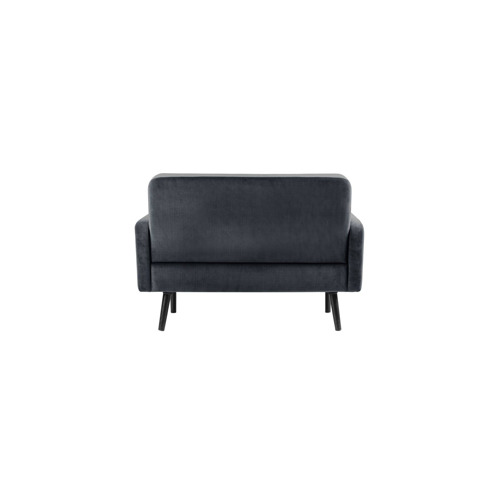 Paperflow Sofa LISBOA LC2PV.01.11 2Sitzer Samt sw/an
