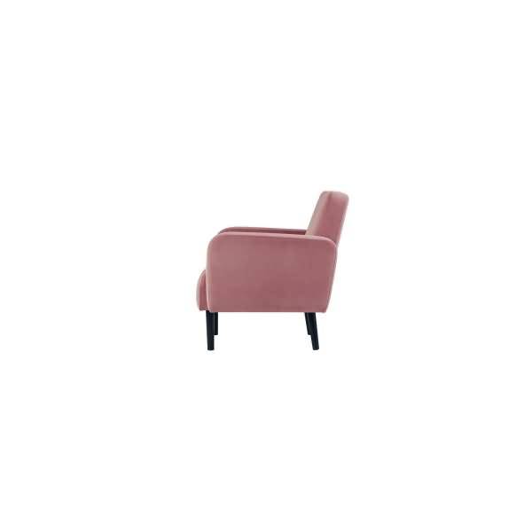 Sofa LISBOA LC2PV.01.17 2 Sitzer Samt schwarz/pink
