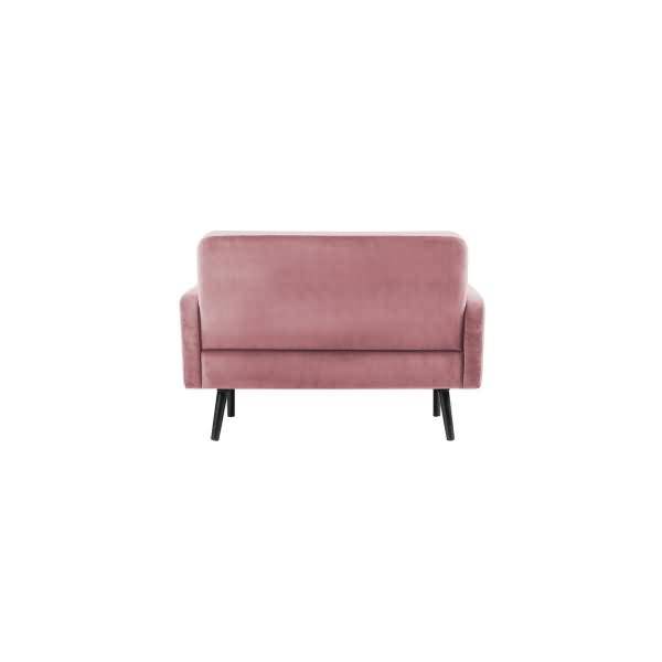 Sofa LISBOA LC2PV.01.17 2 Sitzer Samt schwarz/pink