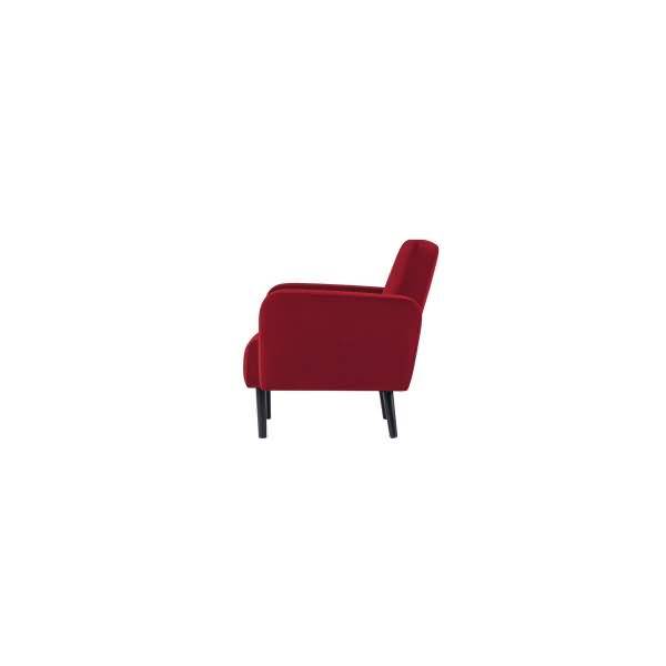 Sofa LISBOA LC2PV.01.18 2 Sitzer Samt schwarz/rot