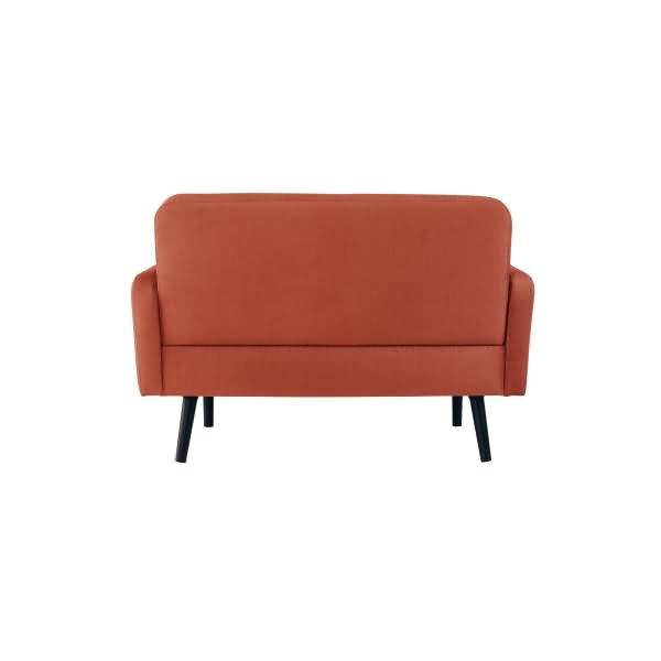 Sofa LISBOA LC2PV.01.27 2 Sitzer Samt schwarz/rost