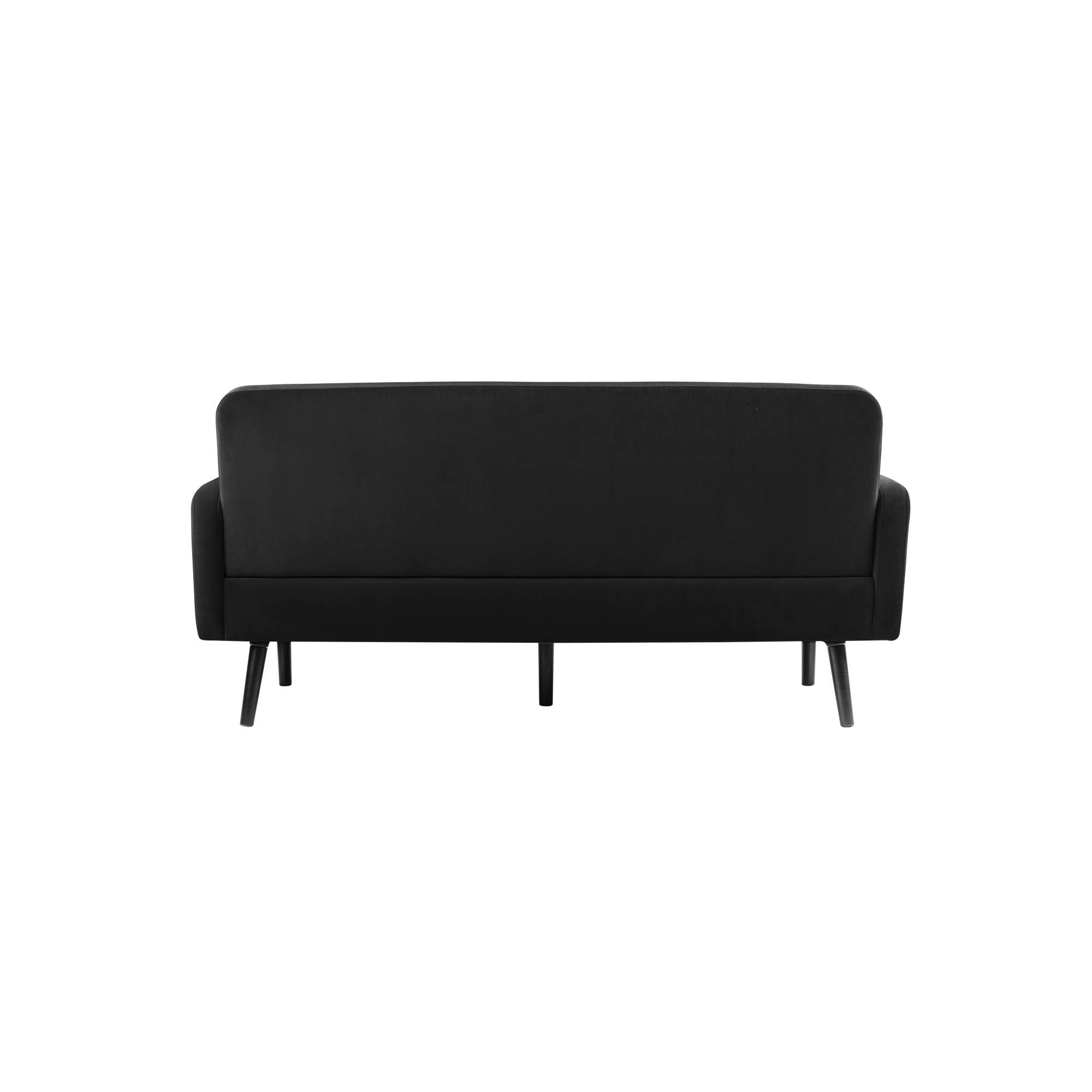 Paperflow Sofa LISBOA LC3PV.01.01 3Sitzer Samt sw/sw