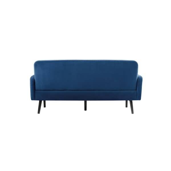 Sofa LISBOA LC3PV.01.06 3Sitzer Samt schwarz/blau