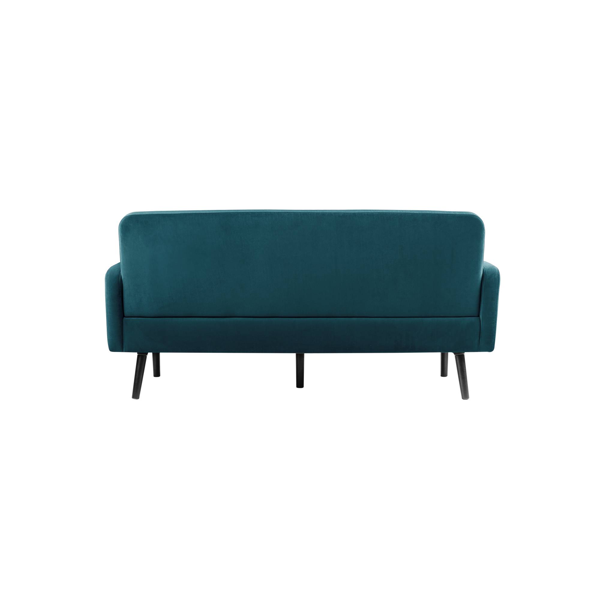 Paperflow Sofa LISBOA LC3PV.01.08 3Sitzer Samt sw/gn