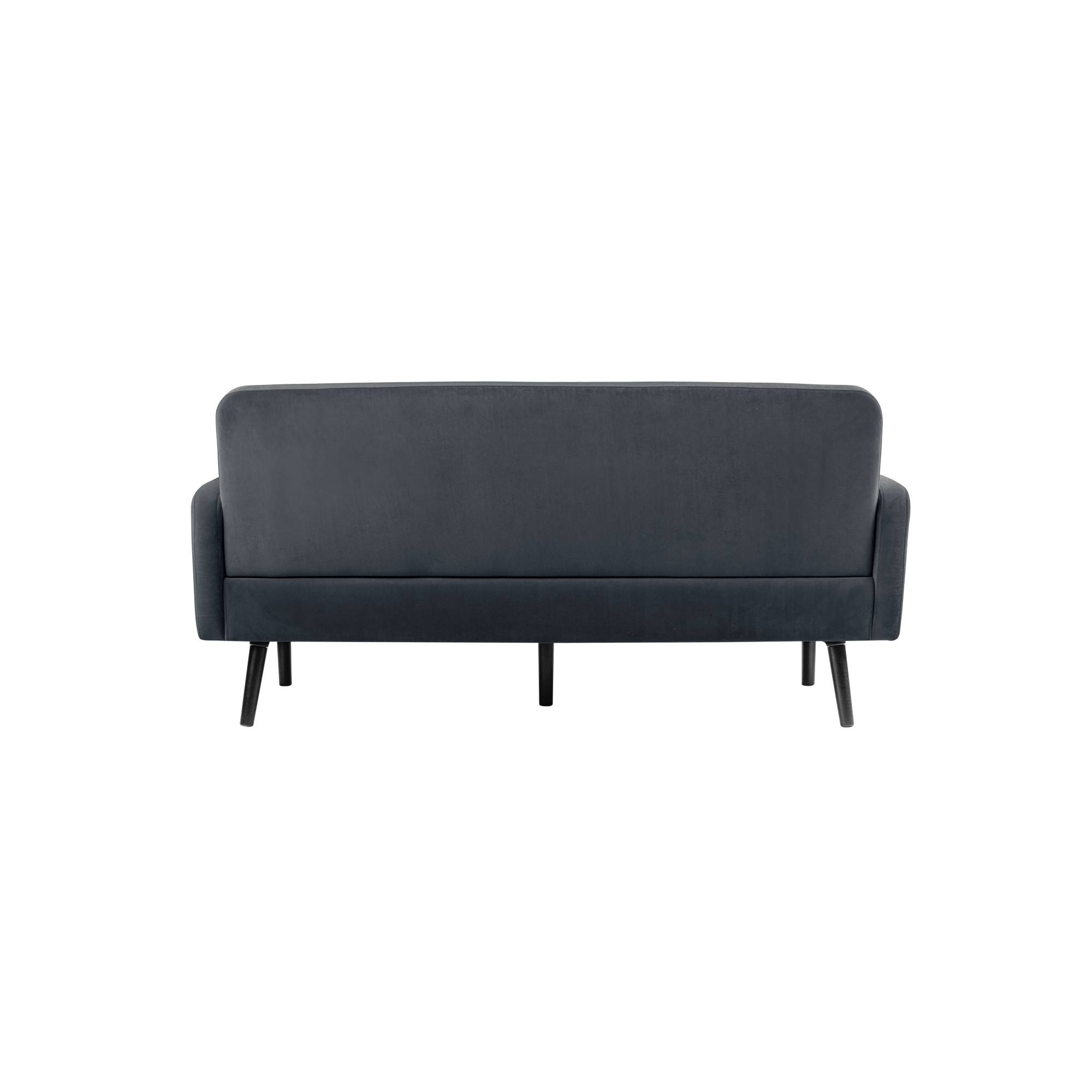 Paperflow Sofa LISBOA LC3PV.01.11 3Sitzer Samt sw/an