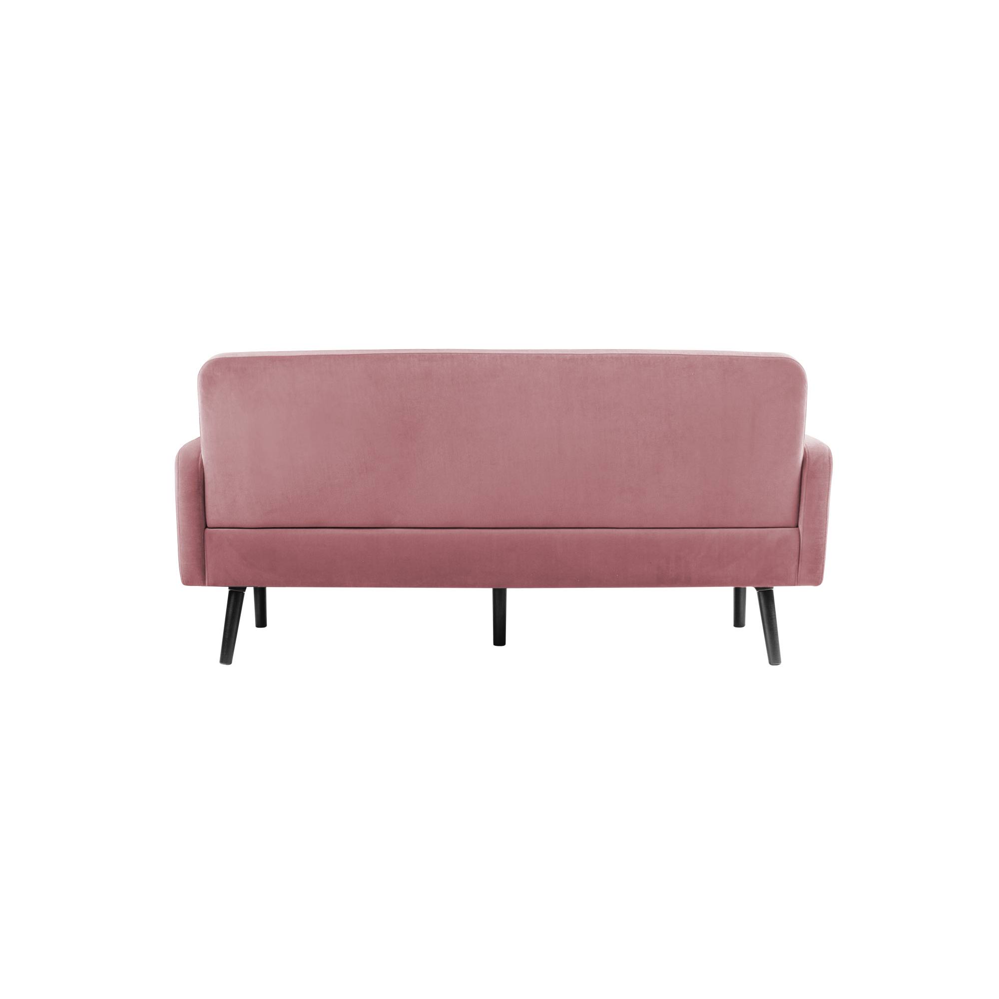 Paperflow Sofa LISBOA LC3PV.01.17 3Sitzer Samt sw/pi