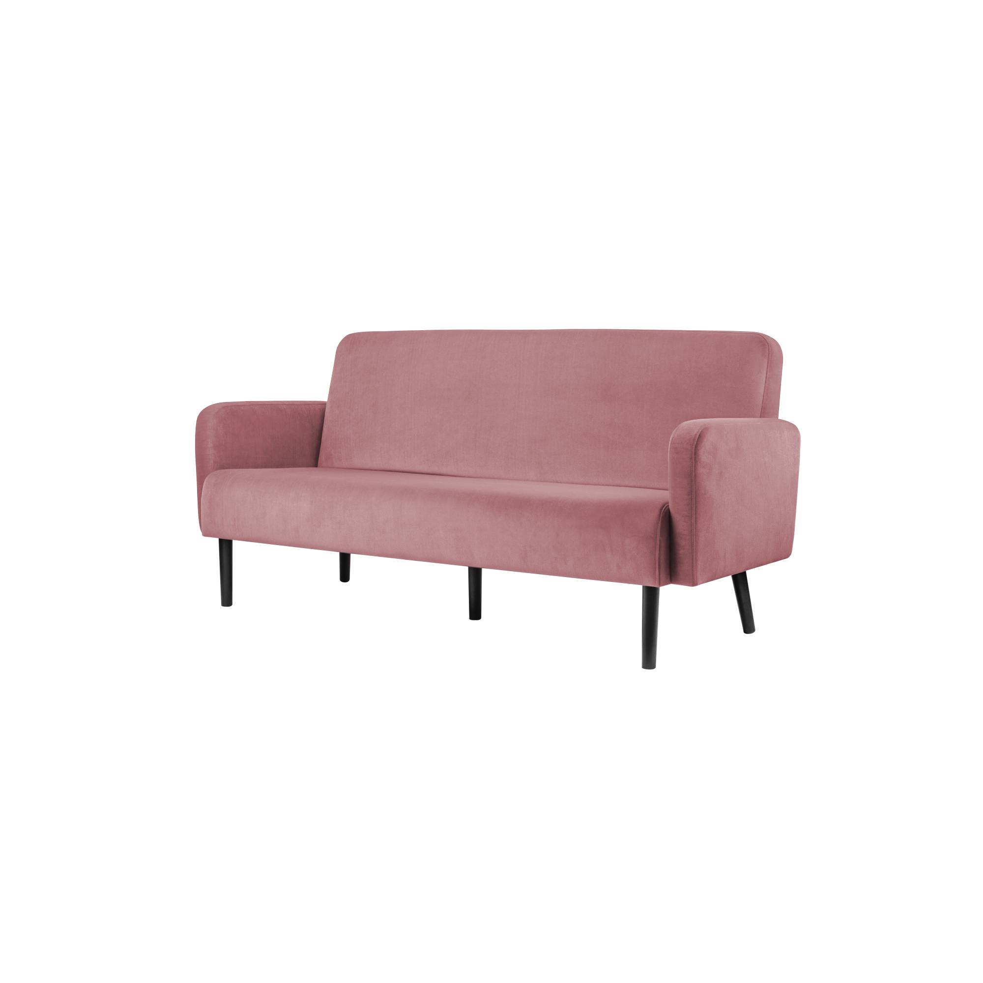 Paperflow Sofa LISBOA LC3PV.01.17 3Sitzer Samt sw/pi
