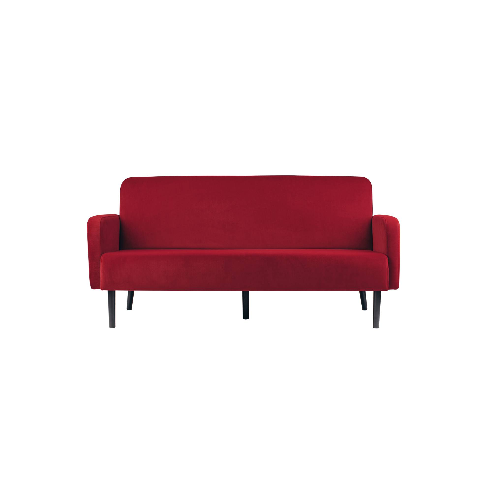 Paperflow Sofa LISBOA LC3PV.01.18 3Sitzer Samt sw/rt
