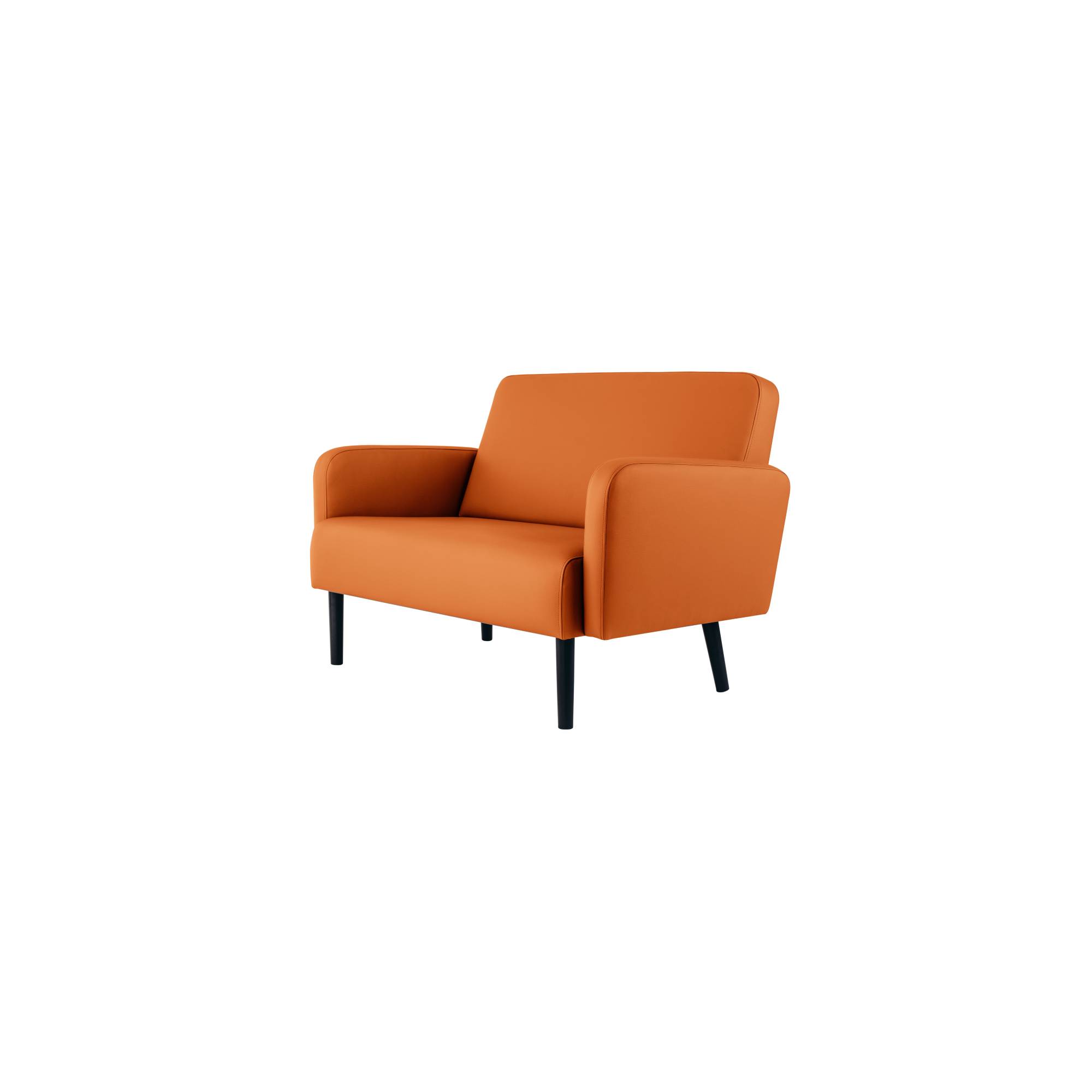 Paperflow Sofa LISBOA LC3PC.01.05 3Sitzer Kunstleder sw/or