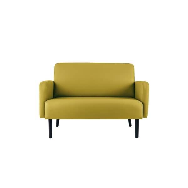 Sofa LISBOA LC2PC.01.08 2 Sitzer Kunstleder schwarz/grün