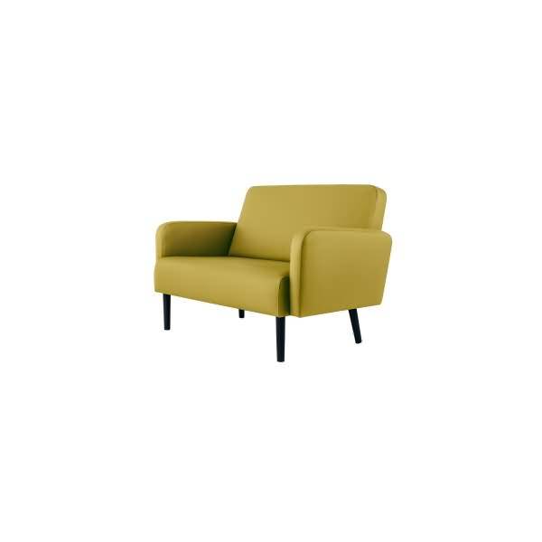 Sofa LISBOA LC3PC.01.08 3Sitzer Kunstleder schwarz/grün