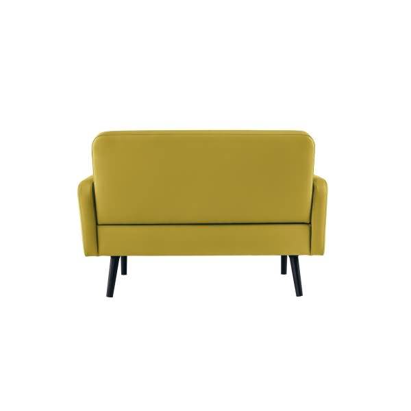 Sofa LISBOA LC2PC.01.08 2 Sitzer Kunstleder schwarz/grün